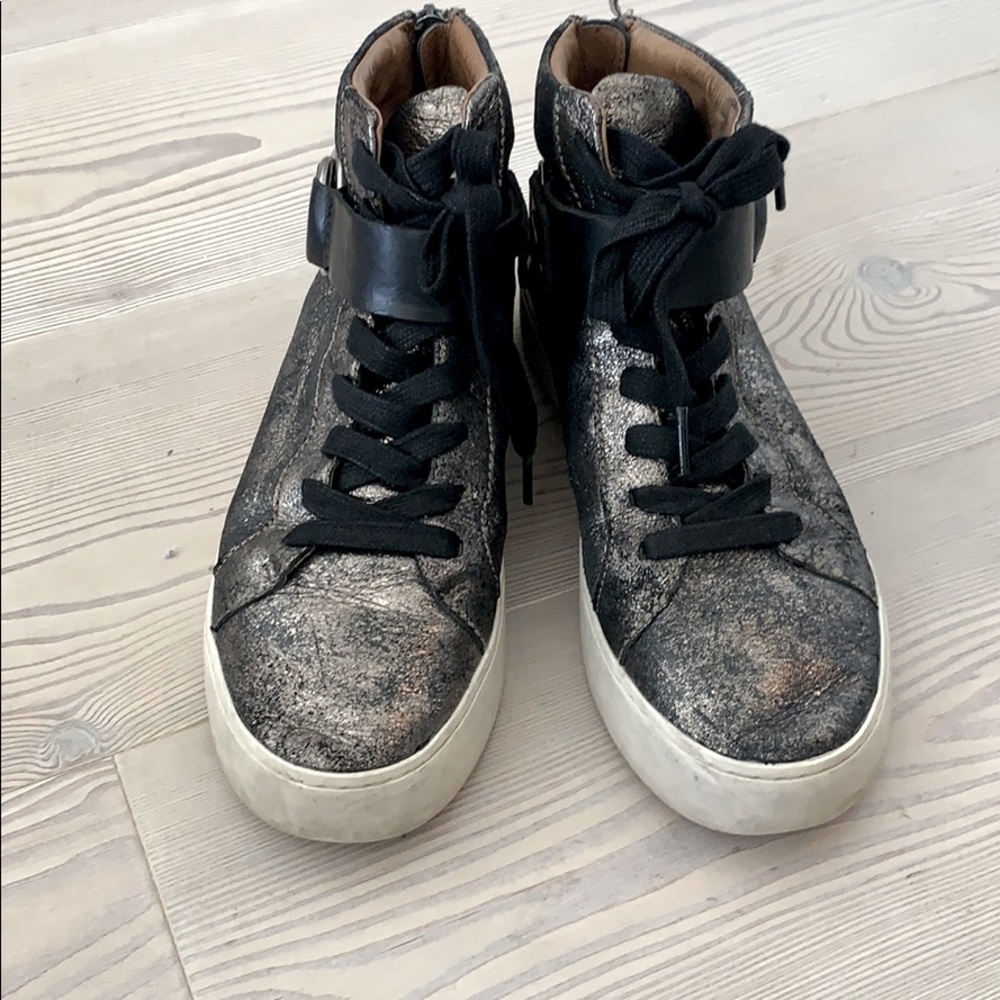 Frye metallic High top sneakers
